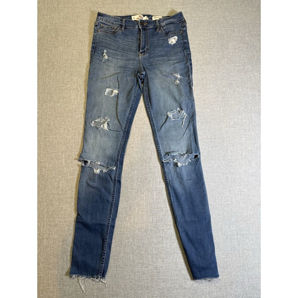 Hollister High Rise Super Skinny Distressed 7L Y2K Retro
